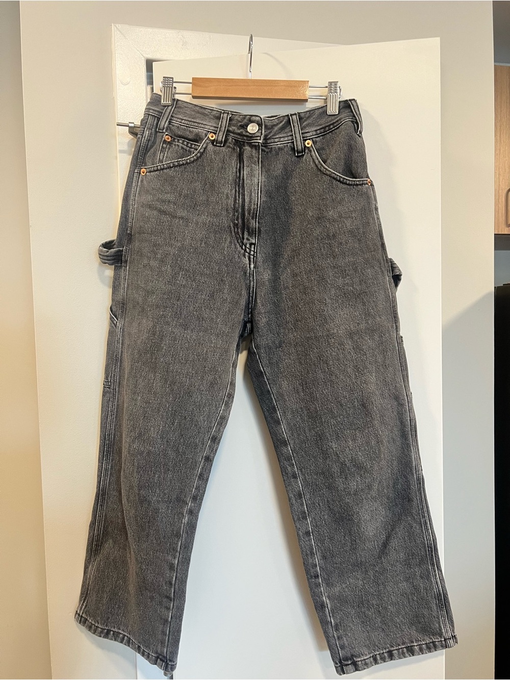 MM6 Maison Martin Margiela Washed Grey Carpenter Jeans